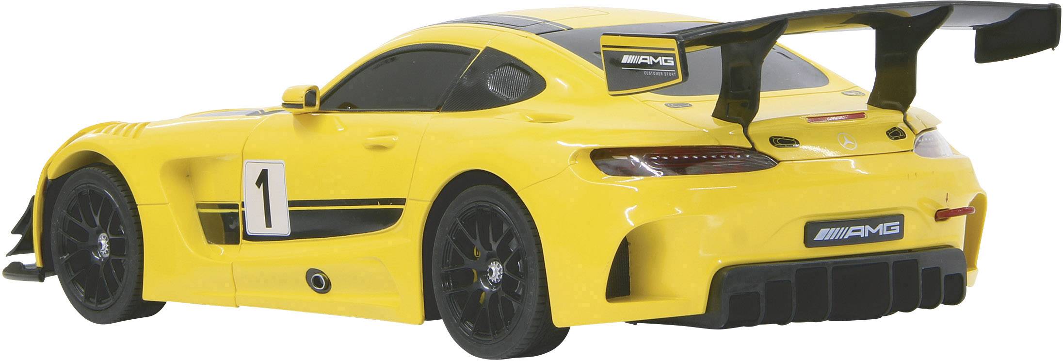 Jamara 410029 Mercedes AMG GT3 gelb 1:14 RC Einsteiger Modellauto Elektro Straßenmodell
