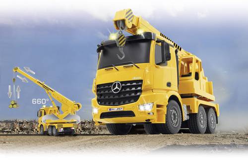 Jamara Schwerlastkran Mercedes Arocs 1:20 RC Einsteiger Funktionsmodell Baufahrzeug