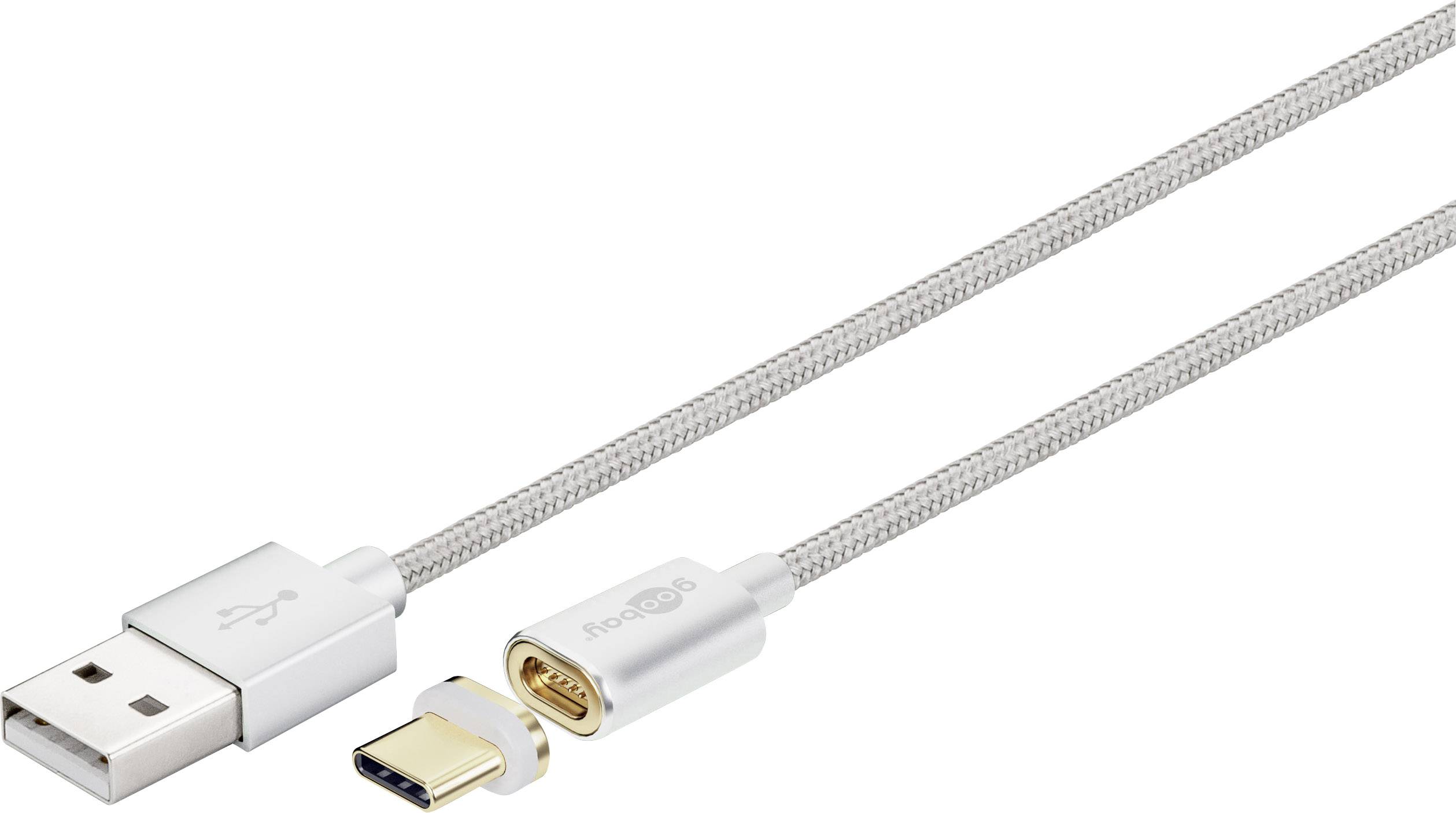 Goobay 1.20 m Silber Aluminium-Stecker 59040
