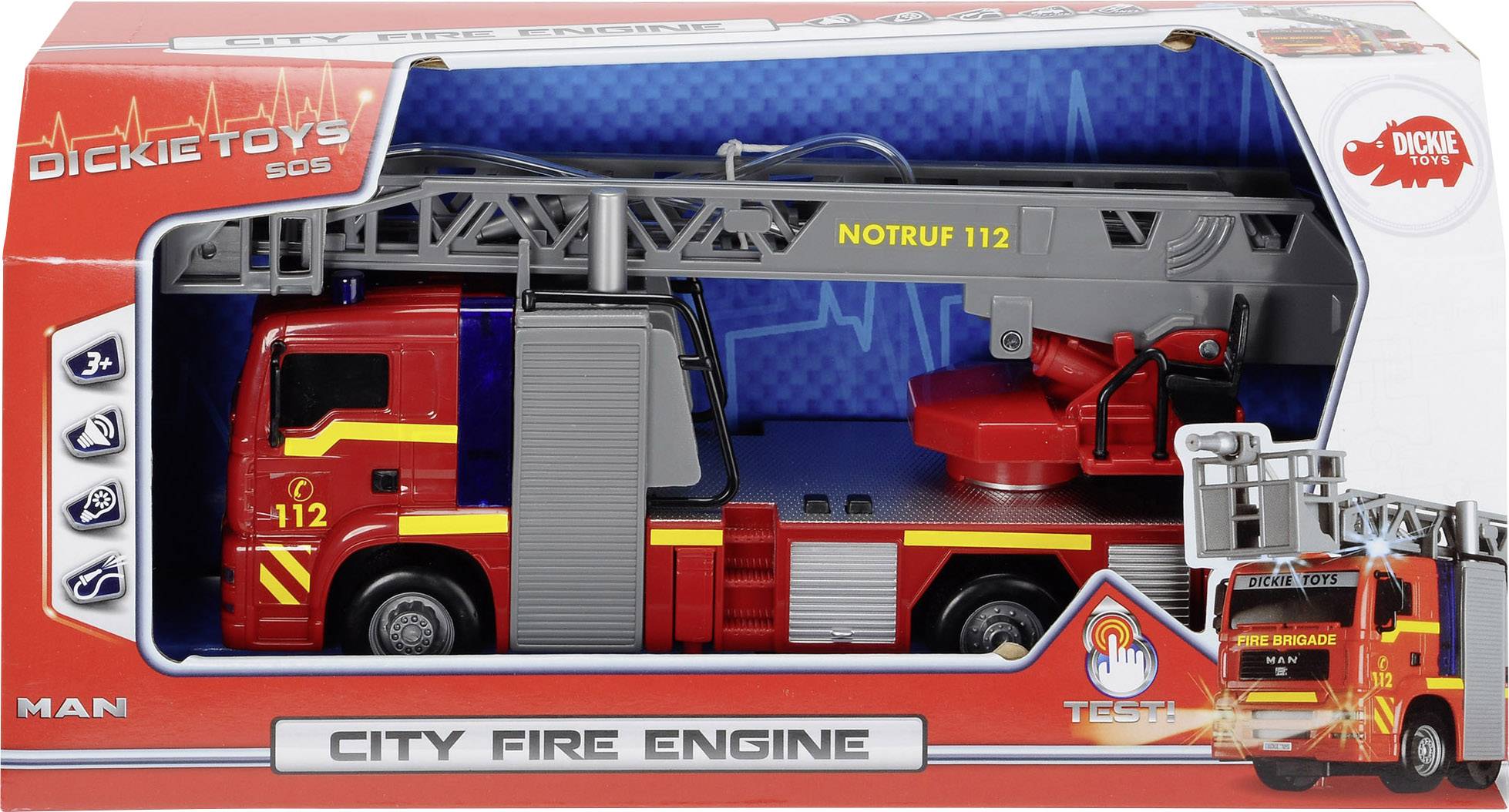 Dickie Toys - Feuerwehrauto mit Wasserspritze