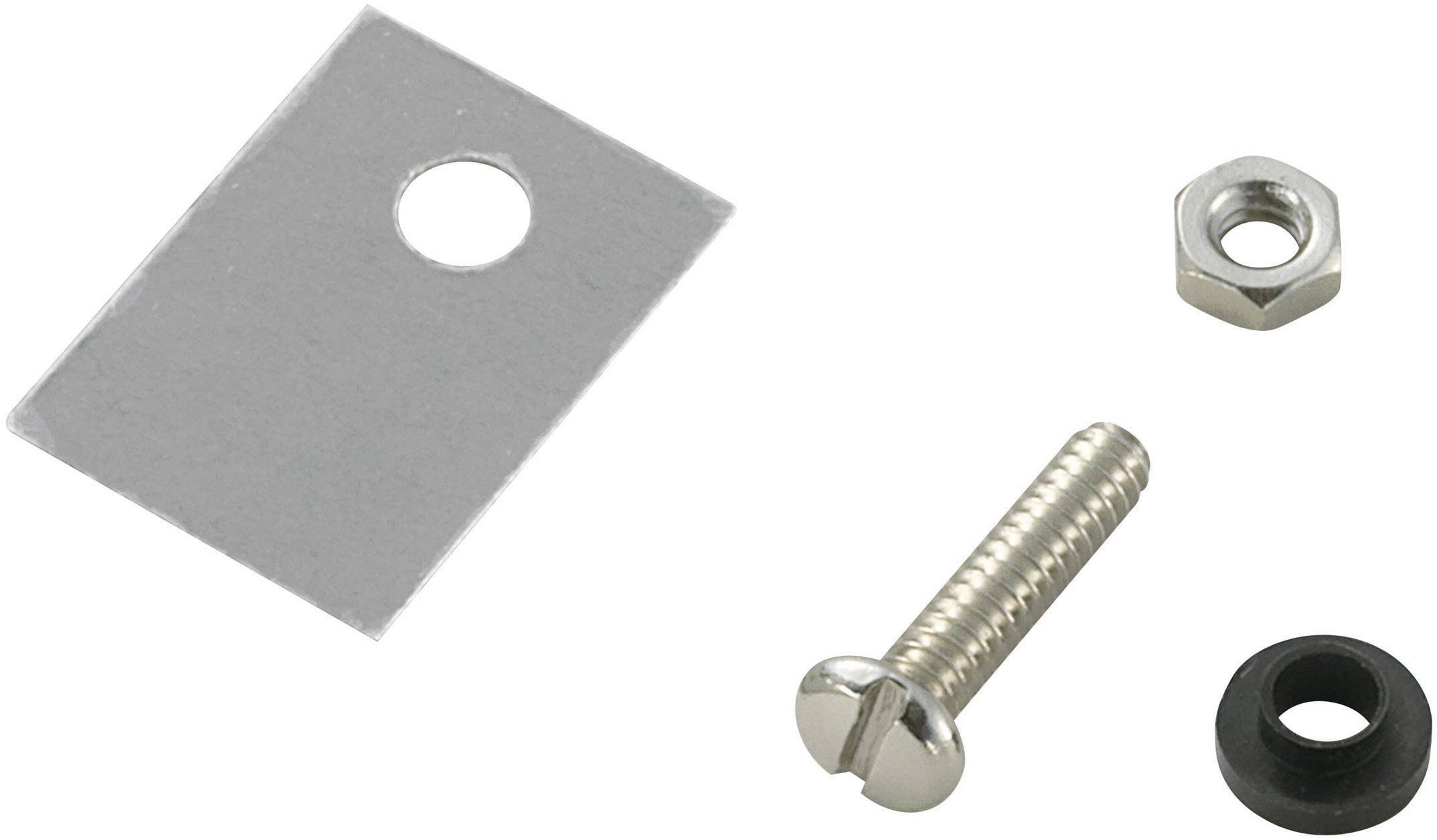 TRU Components TC-A18-9B Montagematerial-Set für Halbleiter (L x B) 18mm x 13mm Passend für (Gehäuseart (Halbleiter)) TO-220 1 Set