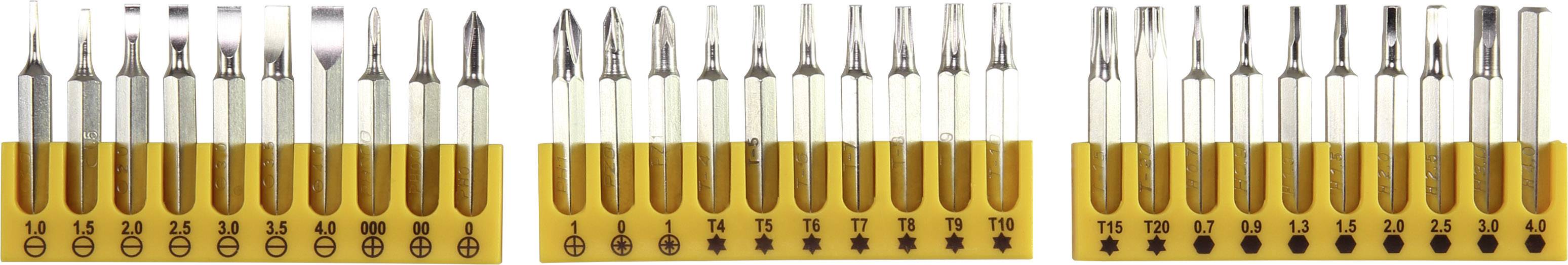 Basetech 1551464 Bit-Set 32teilig Kreuzschlitz Phillips, Schlitz, Kreuzschlitz Pozidriv, Innen-Sechsrund (TX), Innen-Sechskant