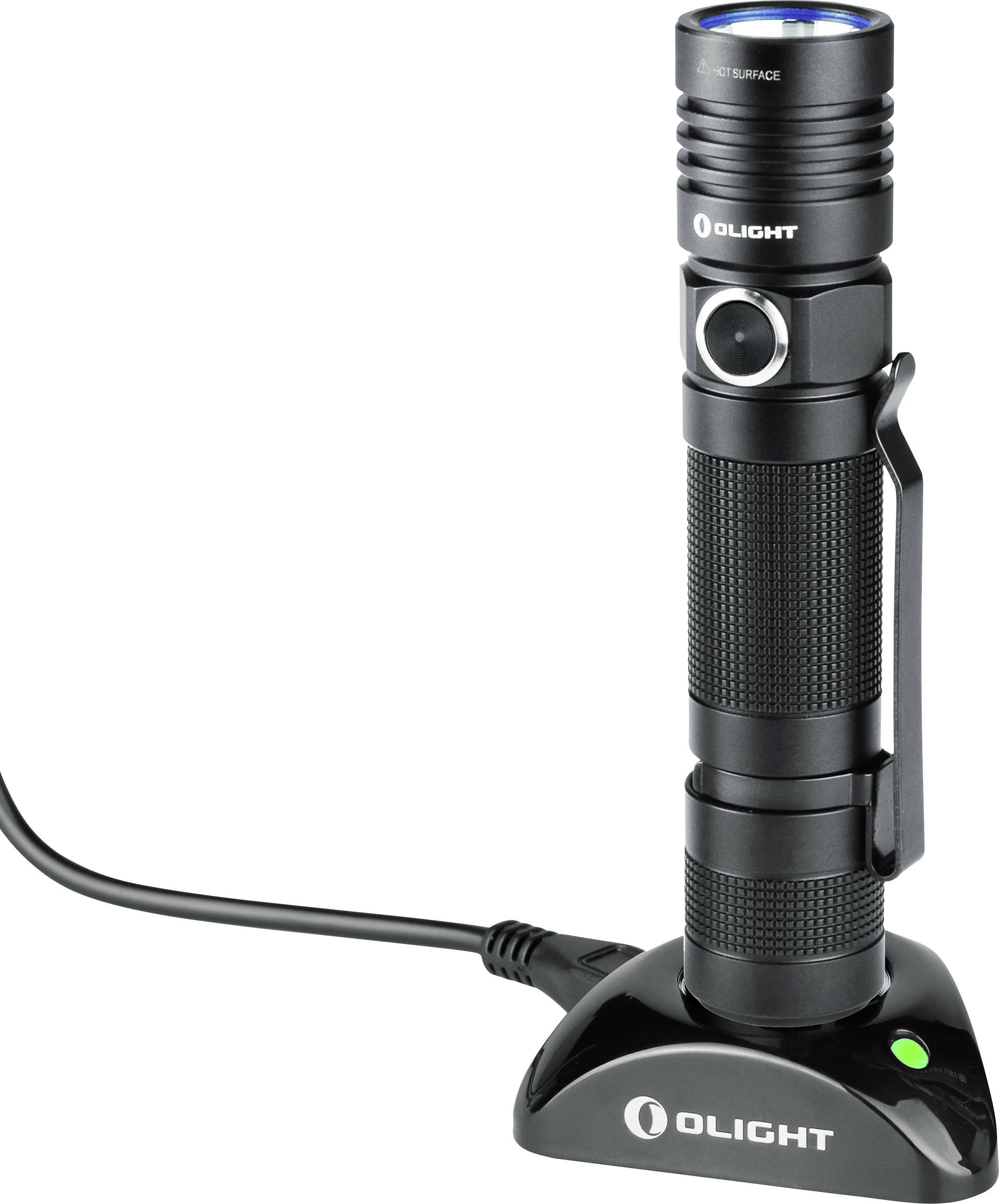 OLight S30R III LED Taschenlampe mit Gürtelclip, mit Handschlaufe, mit Magnethalterung, mit Memory-Funktion, mit