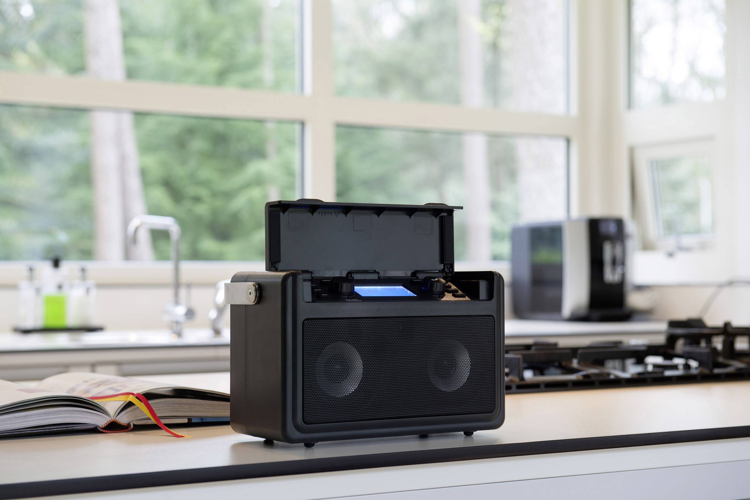 Audisse Shirudo Internet Baustellenradio DAB+, UKW Bluetooth®, Internetradio, USB, AUX Akku-Ladefunktion, Freisprechfunktion