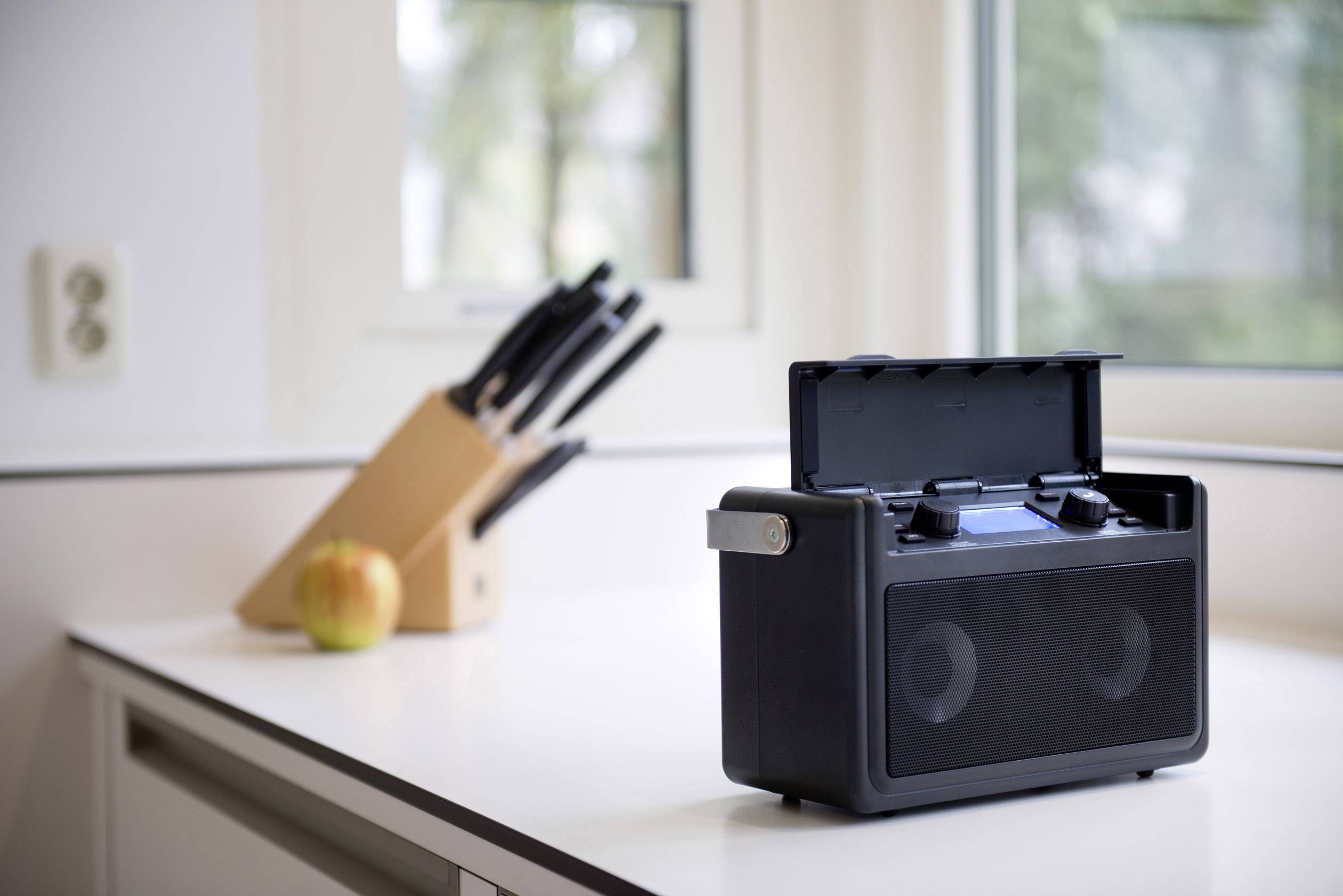 Audisse Shirudo Internet Baustellenradio DAB+, UKW Bluetooth®, Internetradio, USB, AUX Akku-Ladefunktion, Freisprechfunktion