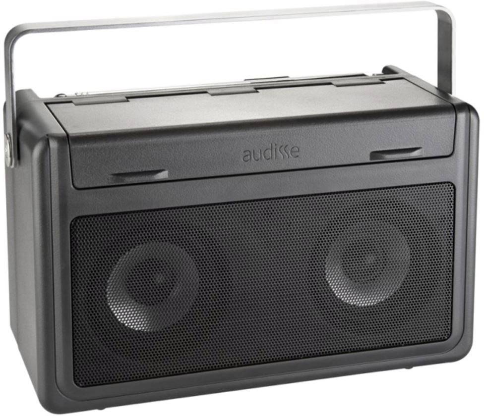 Audisse Shirudo Internet Baustellenradio DAB+, UKW Bluetooth®, Internetradio, USB, AUX Akku-Ladefunktion, Freisprechfunktion