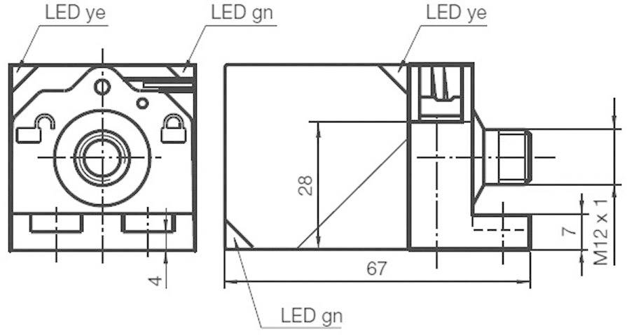 Pepperl+Fuchs Induktiver Näherungsschalter 40 x 40mm nicht bündig PNP NBN40-L2-A2-V1