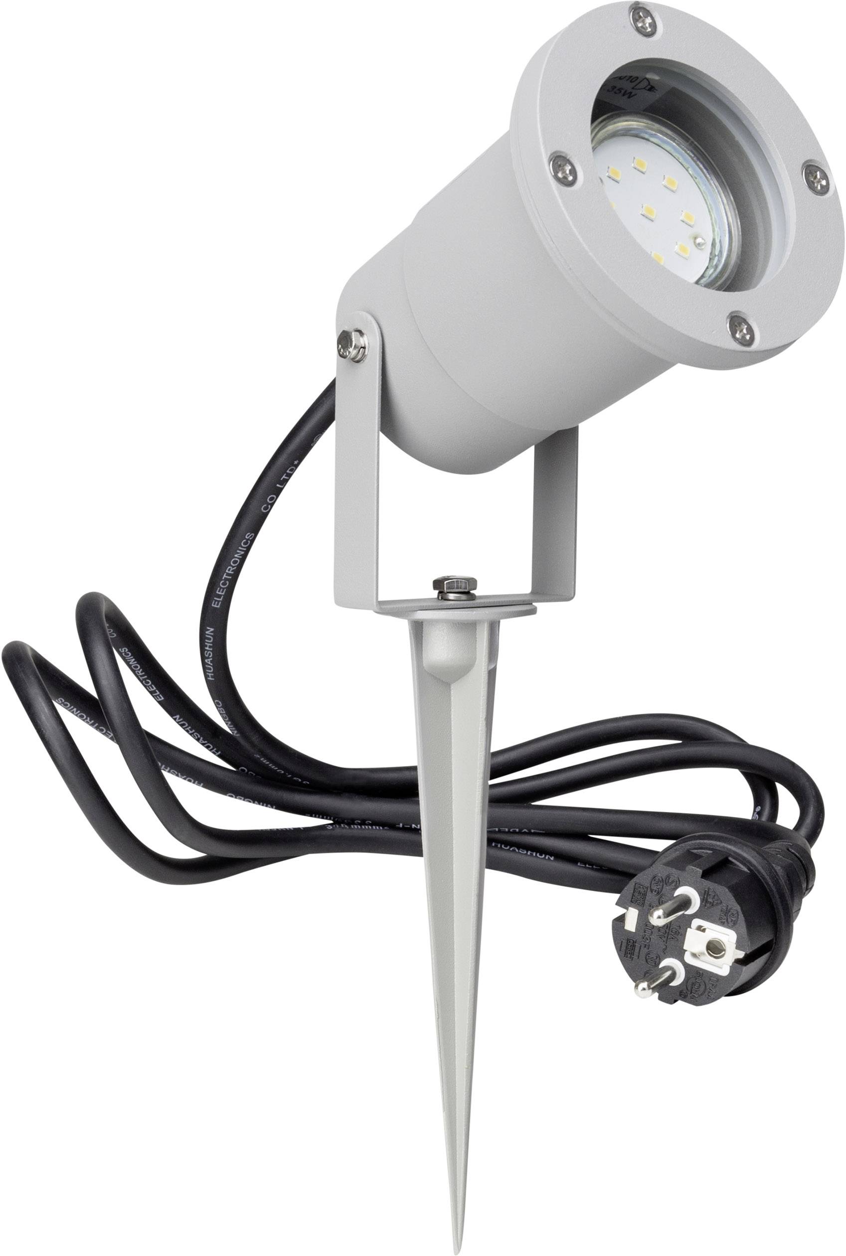 Brilliant G96232/22 Janko LED-Gartenstrahler LED GU10 3W Grau