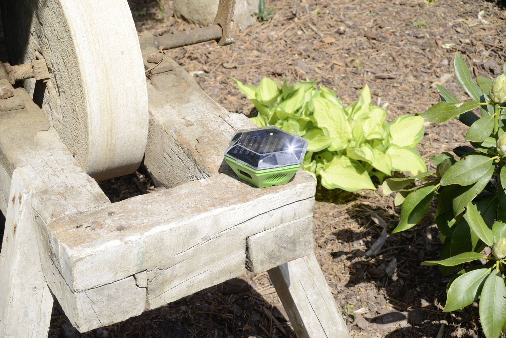 Gardigo Solar 360° Vogelvertreiber Funktionsart Multifrequenz, LED-Licht Wirkungsbereich 150 m² 1 St.