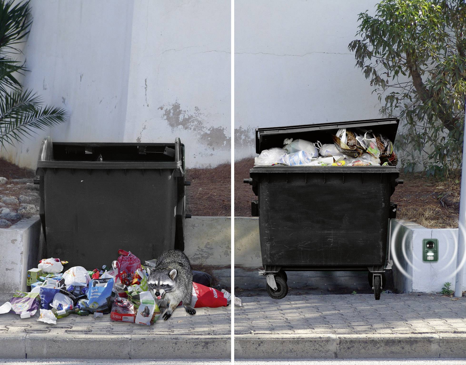 Gardigo Solar Tiervertreiber Funktionsart Multifrequenz, LED-Licht Wirkungsbereich 100m² 1St.