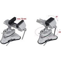 Basetech 1553063 Schraubstock 1553063 Backenbreite: 70mm Spann-Weite (max.): 70mm Basetech 1553063 Schraubstock 1553063 Backenbreite: 70mm Spann-Weite (max.): 70mm