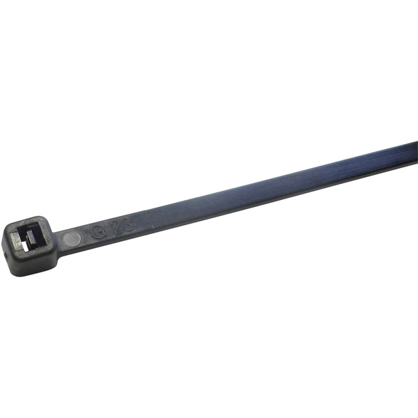 WKK 110227071 110227071 Kabelbinder 370mm 7.60mm Schwarz UV-stabilisiert 100St.