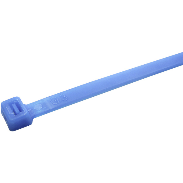 WKK 5736 5736 Kabelbinder 100mm 2.50mm Blau Hitzestabilisiert, UV-stabilisiert, chemische Beständigkeit, beständig gegen