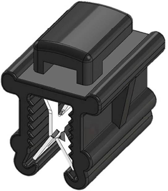 WKK 50096 Kabelbinder 200 mm 4.80 mm Schwarz Kabelbündelung quer der Montage, Hitzestabilisiert, Wi