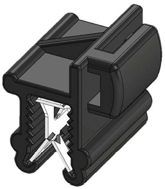 WKK 50097 Kabelbinder 200mm 4.80mm Schwarz Kabelbündelung seitlich zur Montage, Hitzestabilisiert, Witterungsstabil