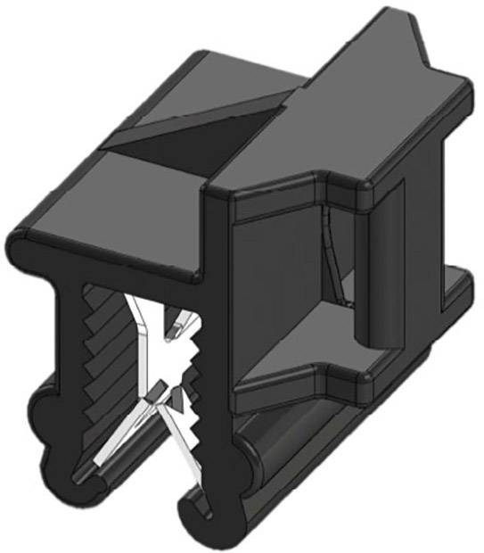 WKK 50099 Kabelbinder 200 mm 4.80 mm Schwarz Kabelbündelung seitlich zur Montage, Hitzestabilisiert