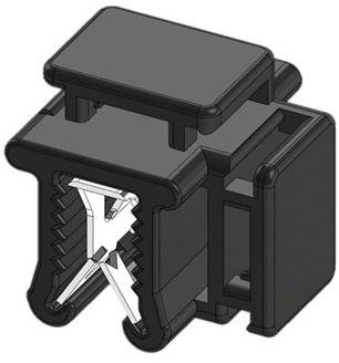 WKK Kantenclip steckbar 50121 witterungsstabil, UV-stabilisiert, Kabelbündelung seitlich zur Montag