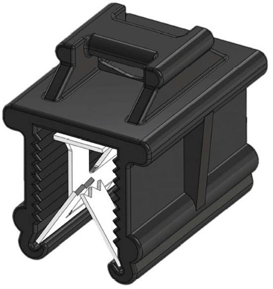 WKK 5752 Kabelbinder 200mm 4.80mm Schwarz Kabelbündelung quer der Montage, Hitzestabilisiert, Witterungsstabil