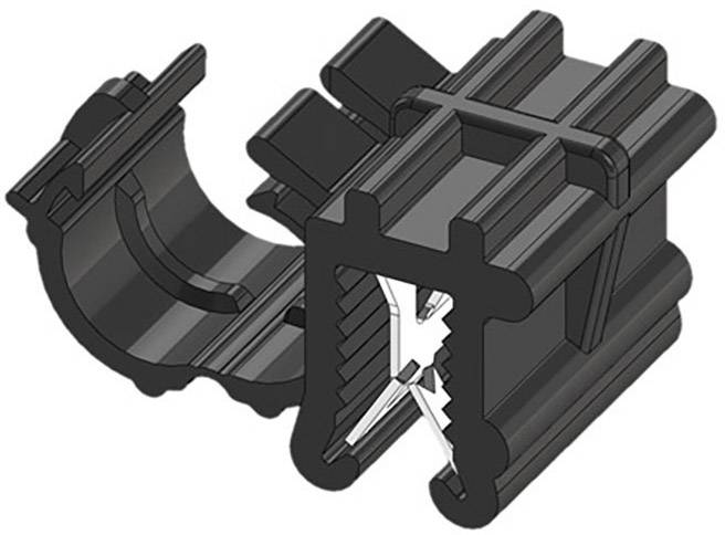 WKK Kantenclip steckbar ART005912 Bündel-Ø (Fest)=4.50 mm hitzestabilisiert, Kabelbündelung seitli