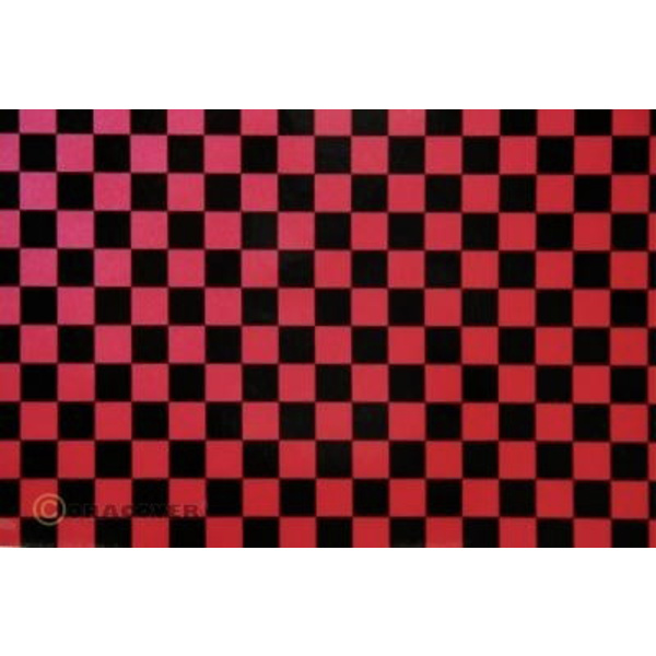 Oracover 44-027-071-010 Bügelfolie Fun 4 (L x B) 10m x 60cm Perlmutt, Rot, Schwarz