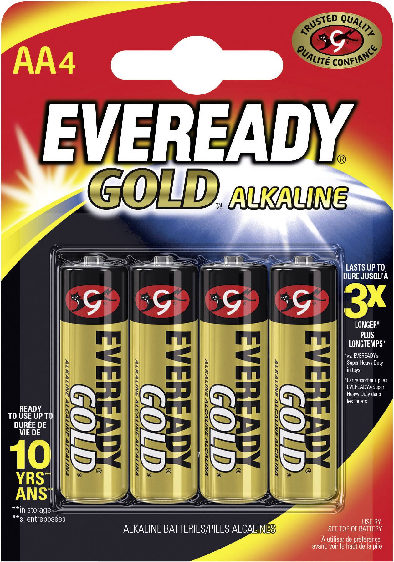 Eveready Gold Mignon (AA)-Batterie Alkali-Mangan 1.5V 4St.