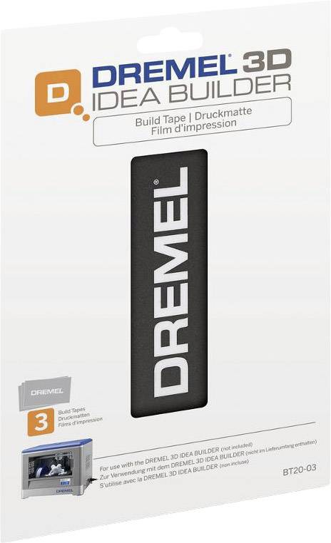 Dremel Druckmatte (3D20) 2615BT01JA 3er Set Passend für (3D Drucker): Dremel 3D Idea Builder