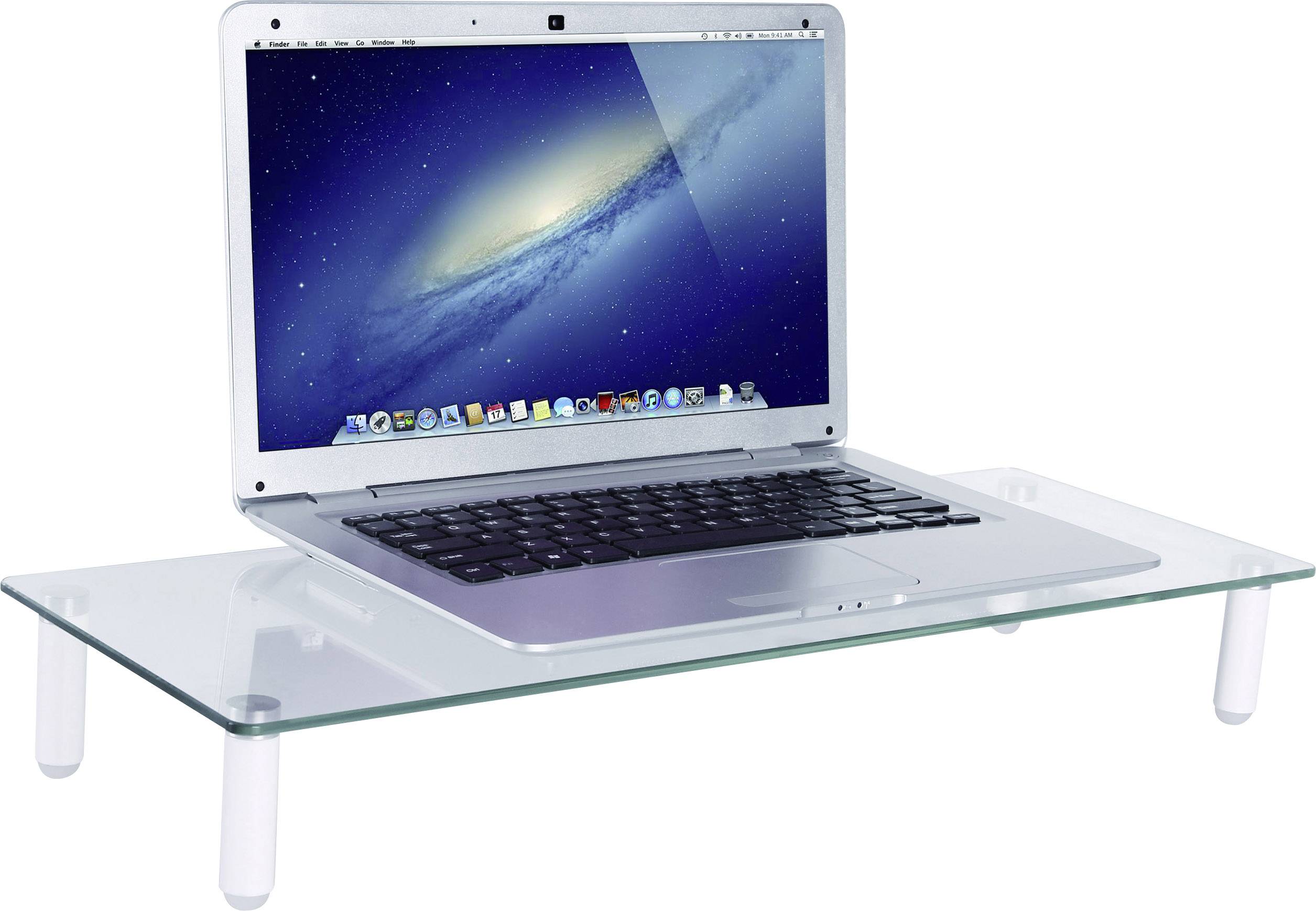 SpeaKa Professional SP-MO-02 Monitor-Erhöhung Höhen-Bereich: 8cm (max) Silber