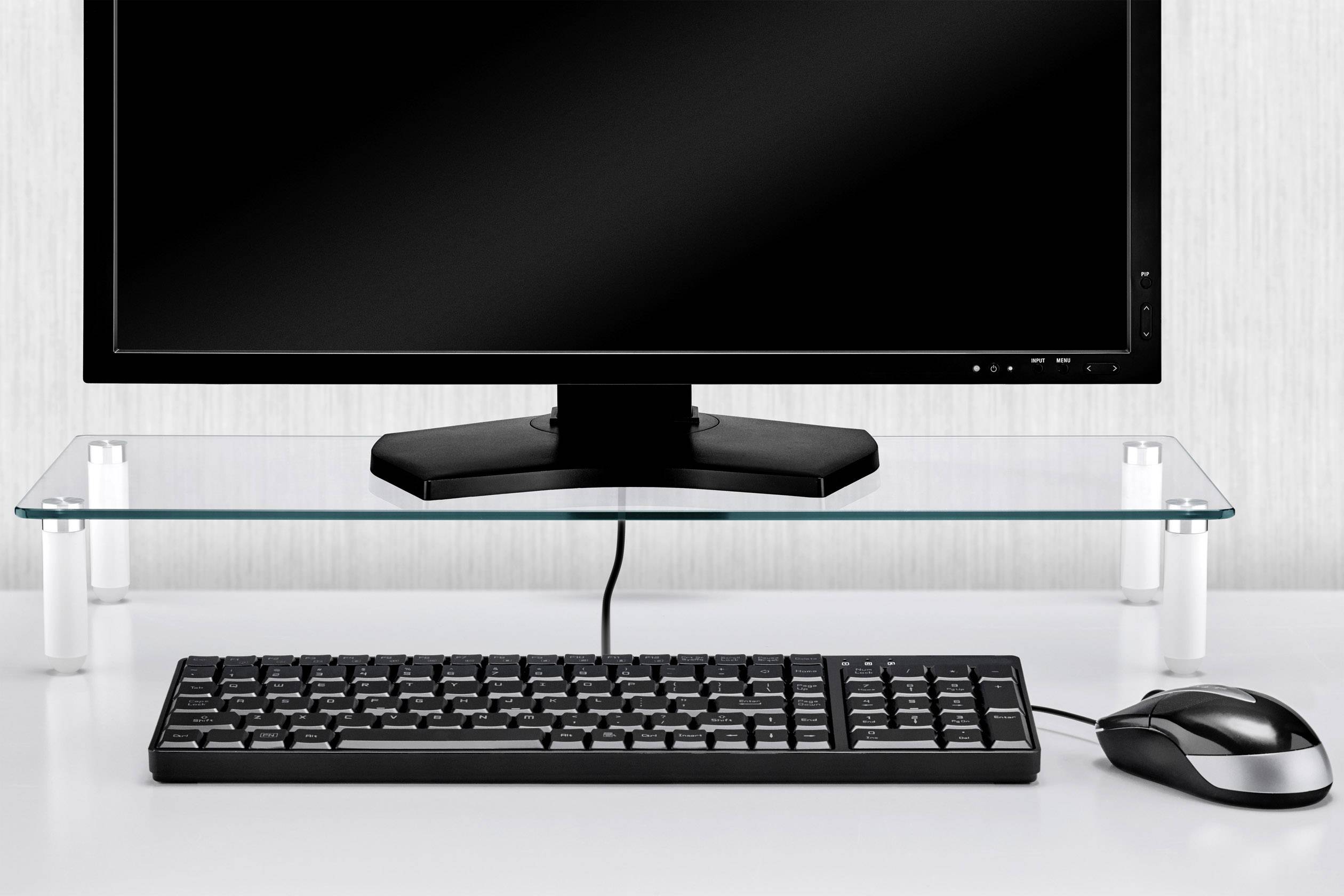 SpeaKa Professional SP-MO-02 Monitor-Erhöhung Höhen-Bereich: 8cm (max) Silber