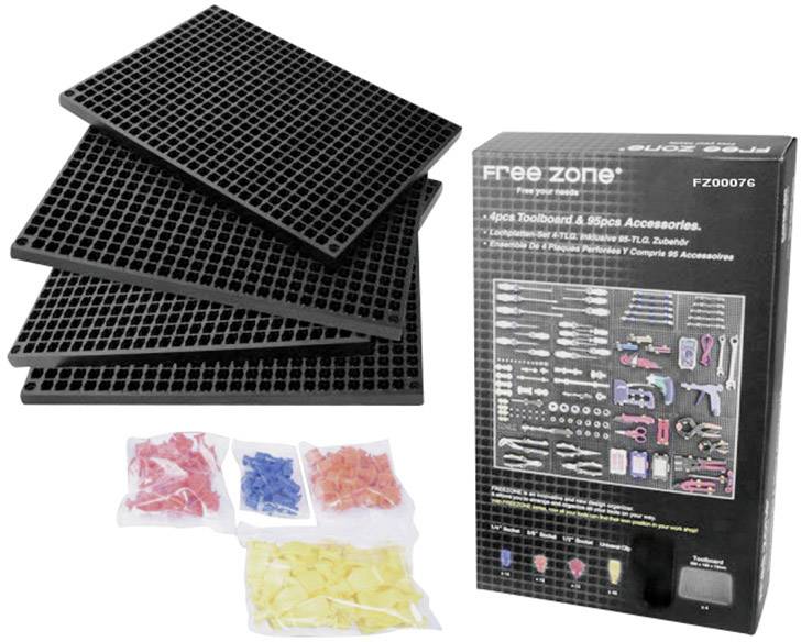 1553641 Lochplattenwand-Set 68-tlg. (L x B x H) 280 x 195 x 12mm 1St.