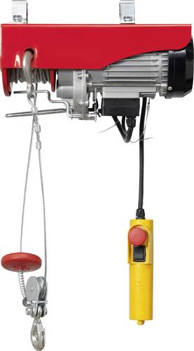 TOOLCRAFT 1553742 Elektrischer Seilhebezug Tragfähigkeit (mit Umlenkrolle) 600 kg Tragfähigkeit