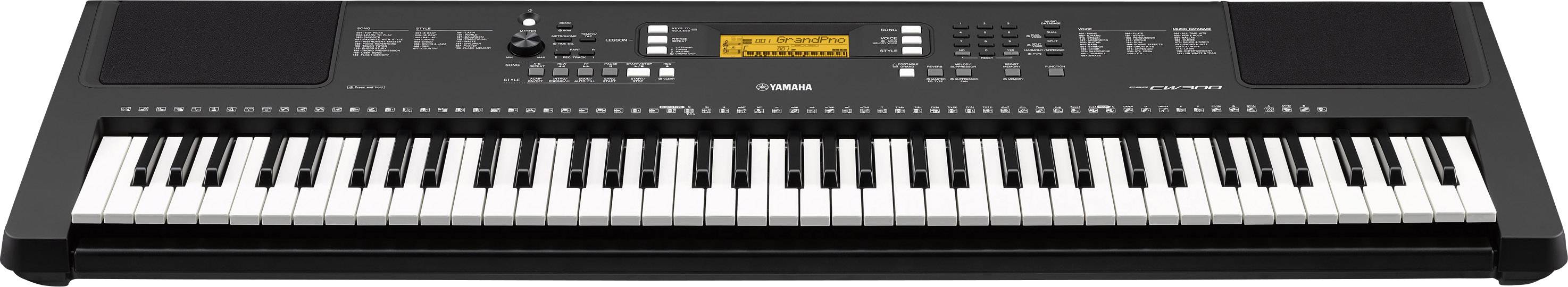 Yamaha PSR-EW300 Keyboard Schwarz inkl. Netzteil