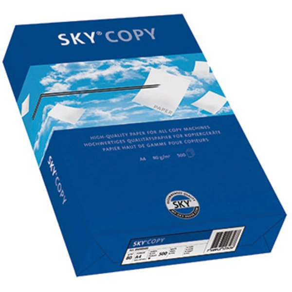 SKY SKY® COPY A4 88072807  Universal Druckerpapier Kopierpapier DIN A4 80 g/m² 500 Blatt Weiß SKY SKY® COPY A4 88072807  Universal Druckerpapier Kopierpapier DIN A4 80 g/m² 500 Blatt Weiß