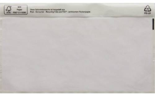 Dokumententasche DIN lang Transparent mit Selbstklebung 250 St./Pack. 250St.