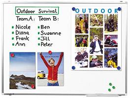 Legamaster Whiteboard PREMIUM PLUS (B x H) 100 cm x 75 cm Weiß emaillebeschichtet Querformat, Inkl. Ablageschale, Inkl. Boardmarker