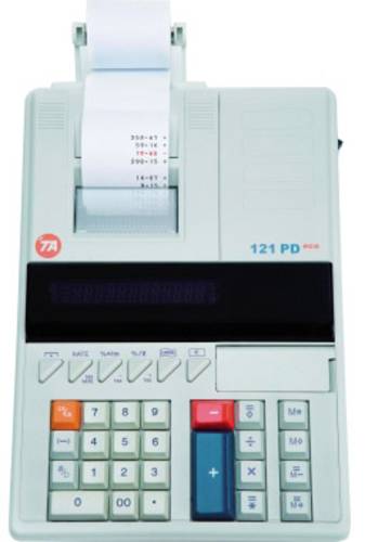 Triumph Adler 121 PD eco Druckender Tischrechner Weiß Display (Stellen): 12 netzbetrieben (B x H x