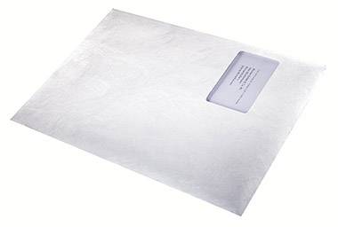 Versandtaschen Tyvek C4 haftklebend mit Fenster VE=100 Stück