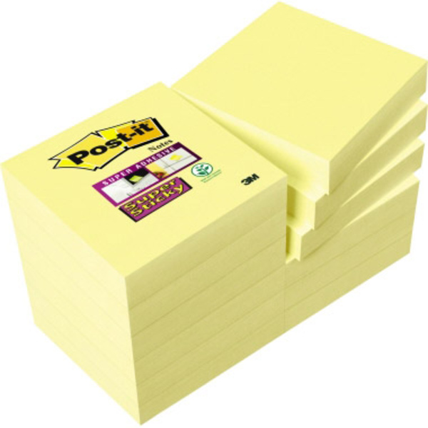 Post-it Note adhésive 7100045784 48 mm x 48 mm jaune 1080 feuille(s)
