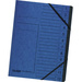 Falken 11288099 Ordnungsmappe Blau DIN A4 Karton Anzahl der Fächer: 12