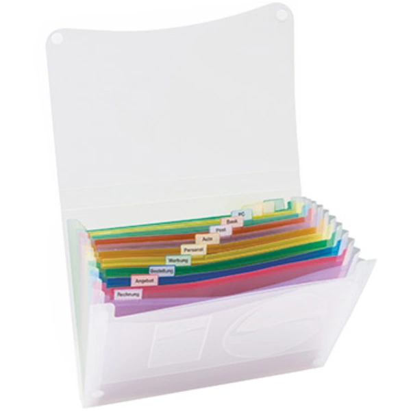 Soennecken Fächertasche 370682300 DIN A4 Anzahl der Fächer:13 Transluzent 1St. Soennecken Fächertasche 370682300 DIN A4 Anzahl der Fächer:13 Transluzent 1St.