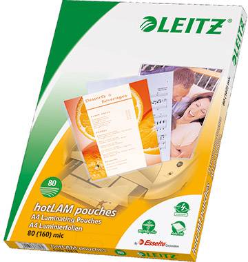 Leitz Laminierfolie DIN A4 80 micron glänzend 100 St.