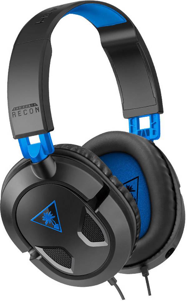 Turtle Beach Ear Force Recon 50P Gaming Over Ear Headset kabelgebunden 7.1 Surround Schwarz Mikrofon-Rauschunterdrückung Lautstärkeregelung, Mikrof