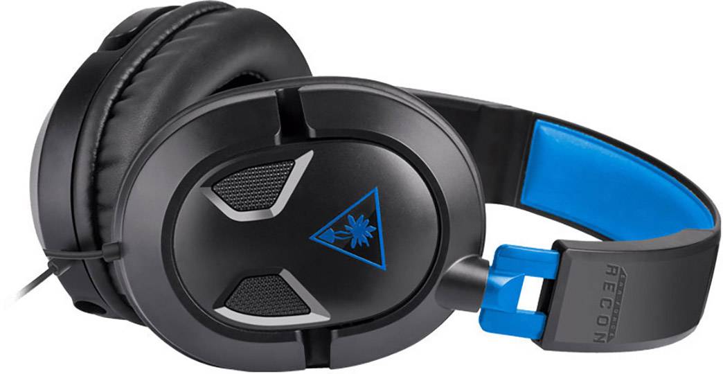 Turtle Beach Ear Force Recon 50P Gaming Over Ear Headset kabelgebunden 7.1 Surround Schwarz Mikrofon-Rauschunterdrückung Lautstärkeregelung, Mikrof