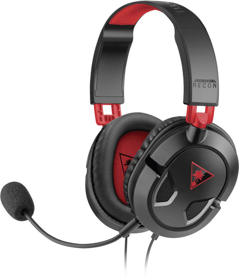 Turtle Beach Recon 50 Over Ear Headset kabelgebunden Stereo Schwarz Faltbar, Mikrofon-Stummschaltung Gaming