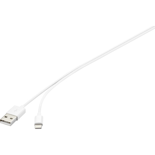 Basetech Apple iPad/iPhone/iPod Cable [1x USB 2.0 connector A - 1x Apple Dock lightning plug] 1.00 m White