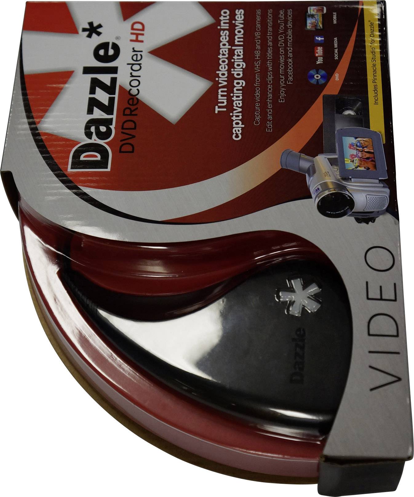 Pinnacle Dazzle DVD Recorder HD Vollversion, 1 Lizenz Windows Videobearbeitung, Recording Software