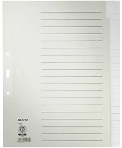 Leitz 12200085 Index A4 Oversized Blank Grey Flax 20 Dividers