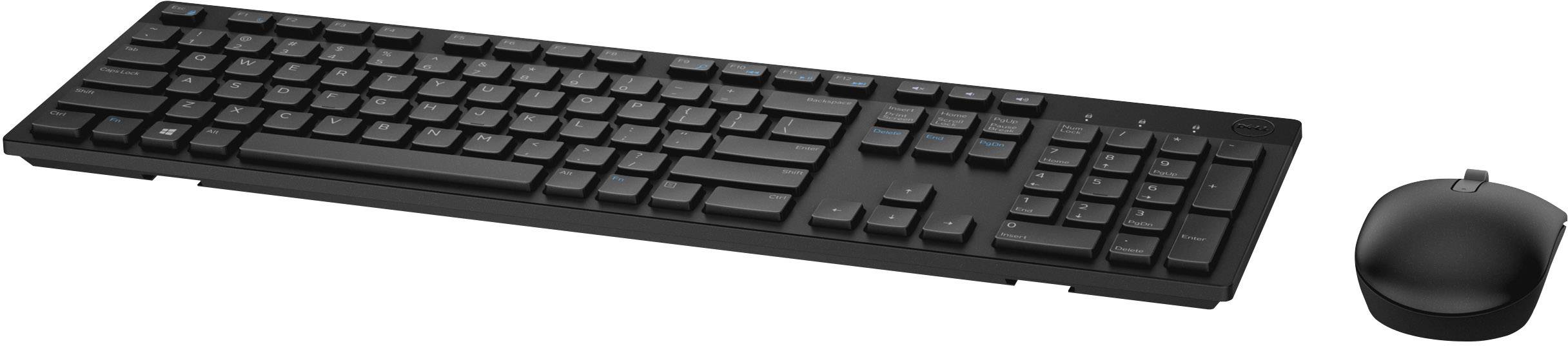 Dell KM636 Funk Tastatur, Maus-Set Deutsch, QWERTZ Schwarz