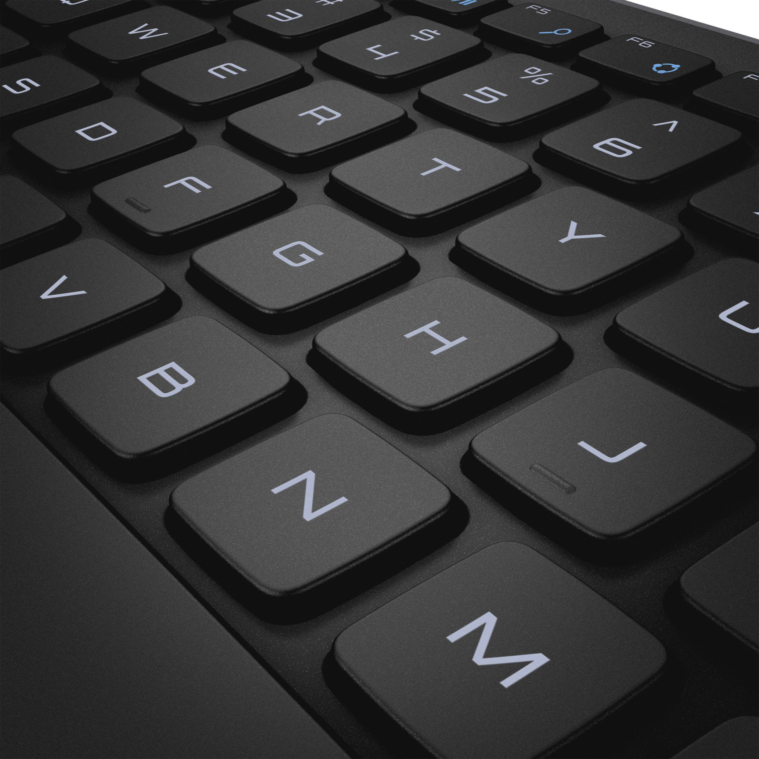 Dell KM714 Funk Tastatur, Maus-Set Deutsch, QWERTZ Schwarz