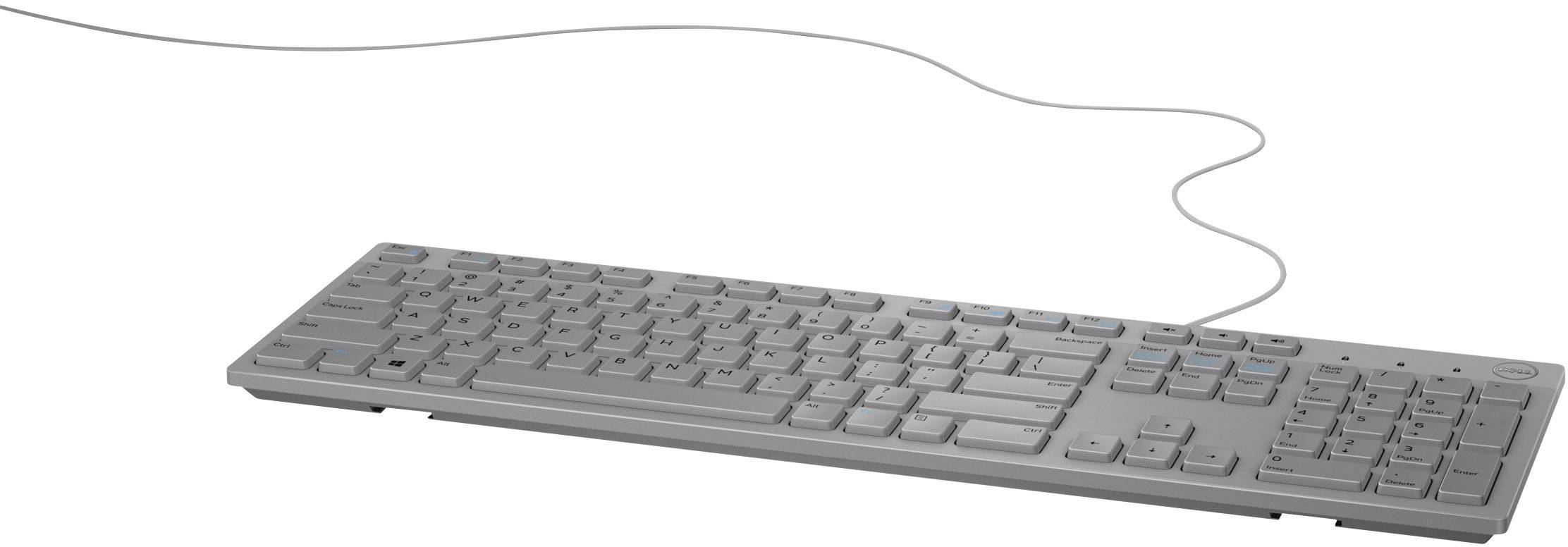 Dell KB216 USB Tastatur Deutsch, QWERTZ Grau