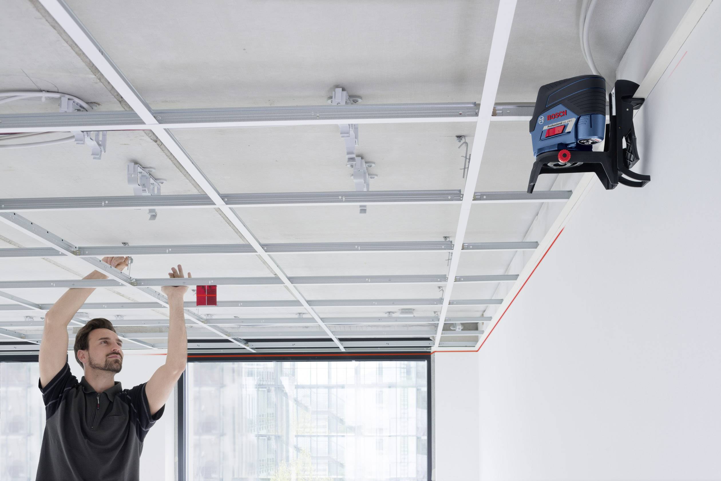 Bosch Professional GCL2-50C+ RM 2 Punkt und Linienlaser selbstnivellierend, inkl. Tasche Reichweite